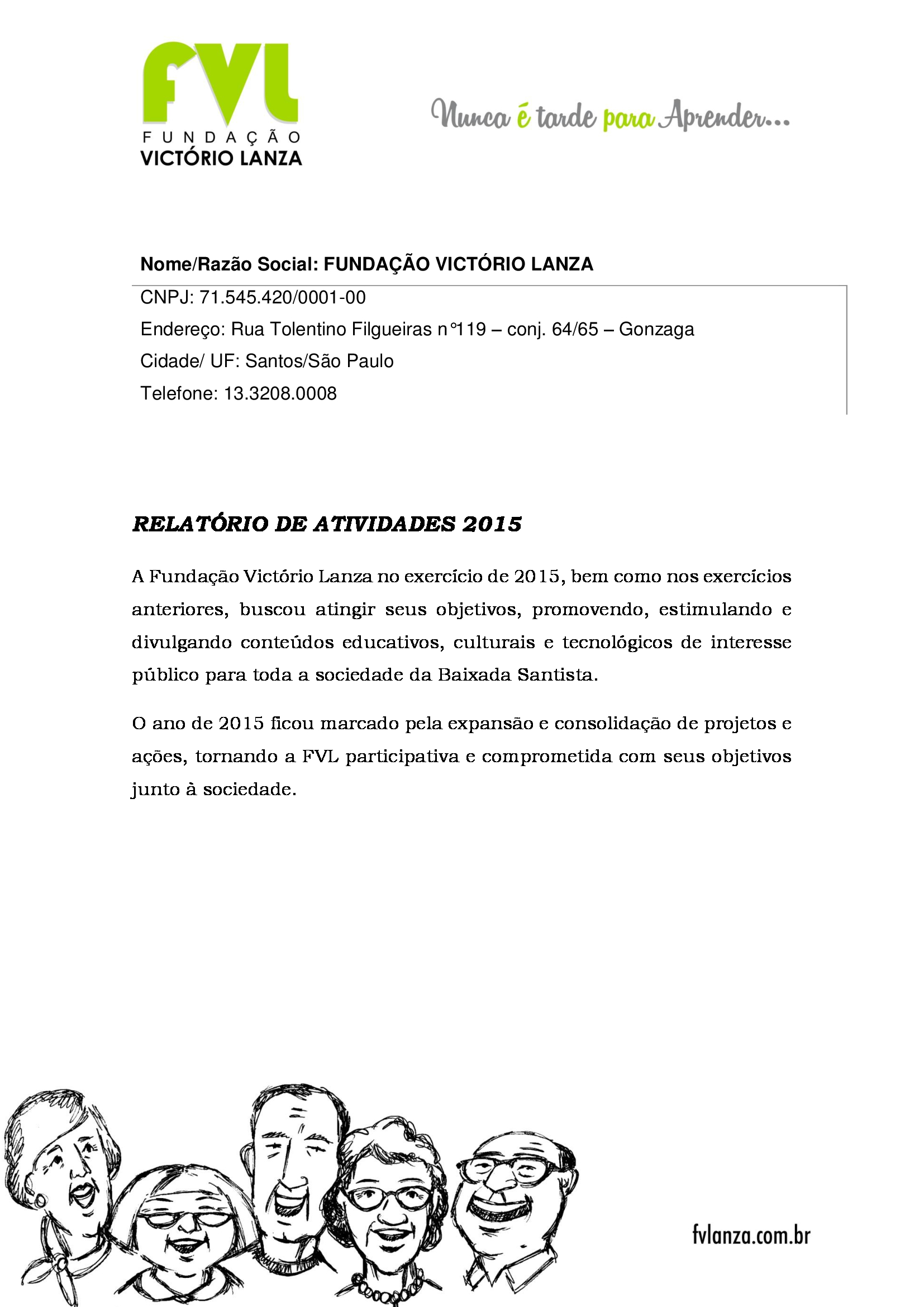 Relatório institucional 2018 - 1