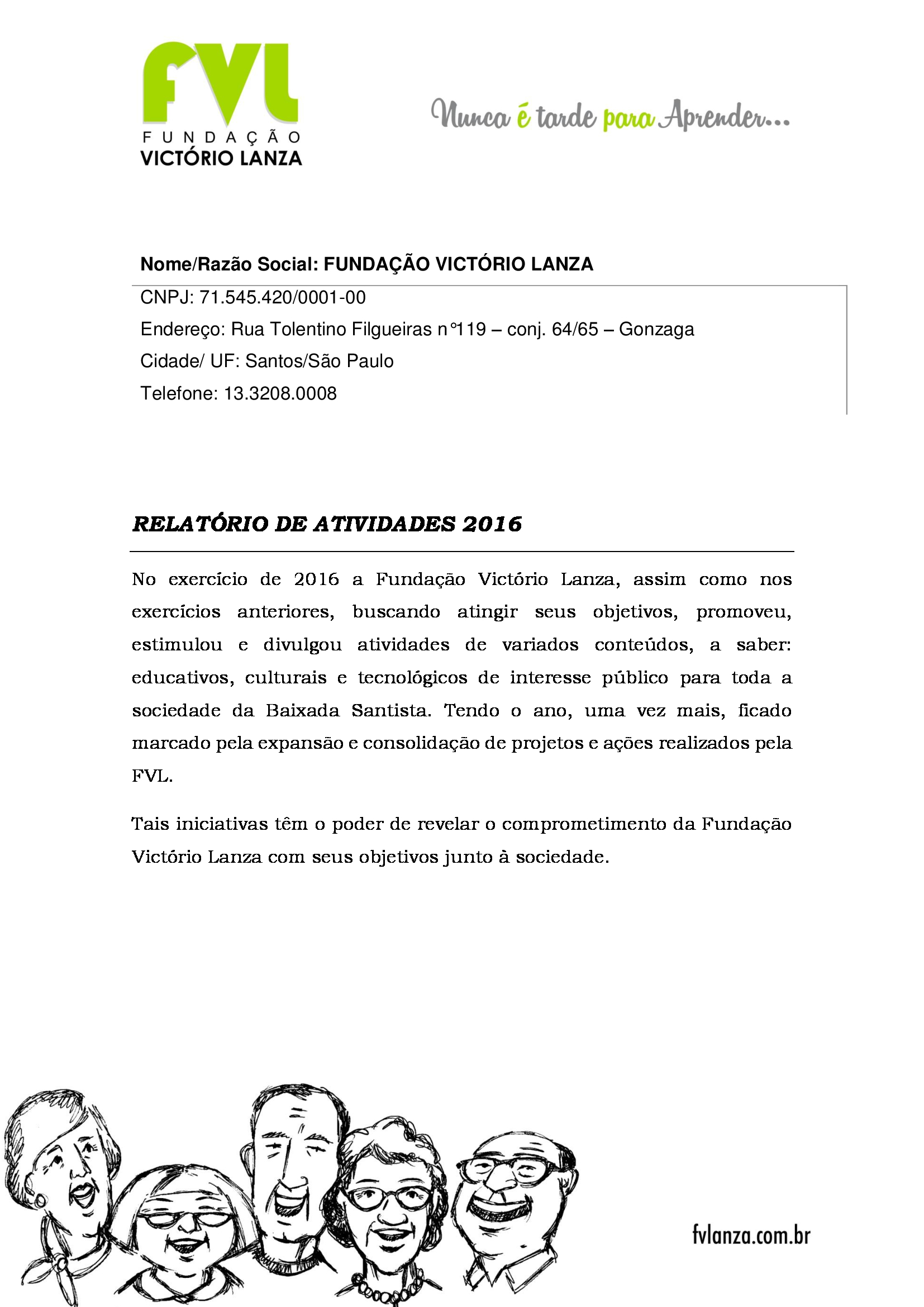 Relatório institucional 2018 - 2